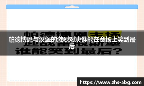 帕德博恩与汉堡的激烈对决谁能在赛场上笑到最后